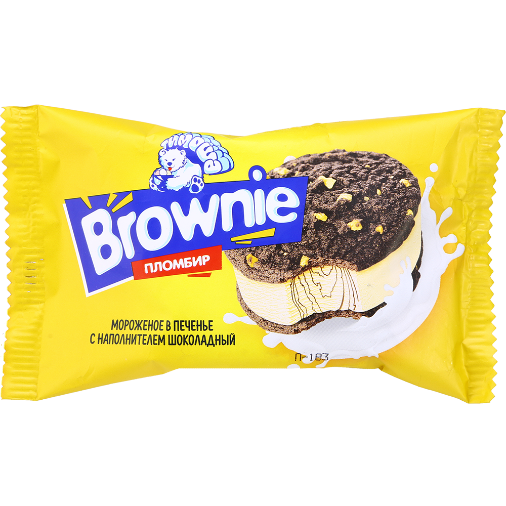 Мороженое «Тимоша» Brownie, пломбир, 85 г